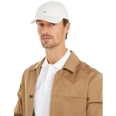 Abbildung von Tommy Hilfiger FLAG ́85 SOFT 6 Panel Unisex Cap, Größe: One Size, Ancient white