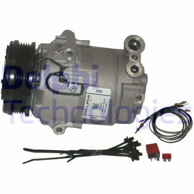Abbildung von DELPHI TSP0155458 Kompressor 6CVC13 PAG 46 mit Kompressoröl OPEL: Astra H GTC, Hatchback, Caravan