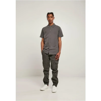 Abbildung von Urban Classics Knitted Shirt Hemd, Herren, Größe: XS, Darkshadow