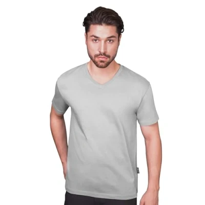 Abbildung von HRM Herren Luxury V Neck Tee I Premium T Shirt Ausschnitt aus 100% Bio Baumwolle Basic bis 60C waschbar Hochwertige &amp; nachhaltige Bekleidung