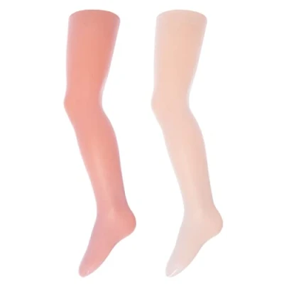 Abbildung von Ewers KIDS Zbasic 2 PACK Strumpfhose für Kinder, Größe: 98 104, Rosa/latte