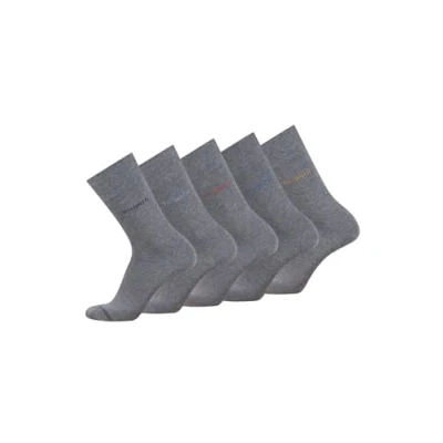 Abbildung von bugatti Herrensocken 5er Box Baumwollsocken für Alltag und Freizeit hell grau 39 42