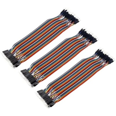Abbildung von Aihasd 120P 20cm männlich Dupont Jumper Cable for Breadboard Circuit Test