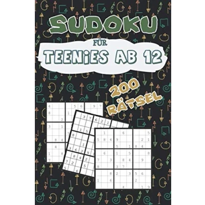 Abbildung von Sudoku für Teenies ab 12: Kinder 12 Jahren 200 Rätsel mit Lösungen Ideal als Geschenkidee Rätselblock Jahre Rätselspaß