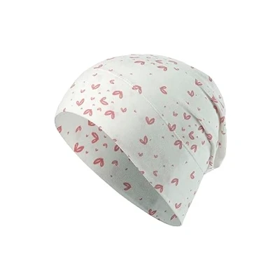 Abbildung von Sterntaler Baby Mädchen Beanie GOTS Slouch Mütze Baby, Kinderbeanie aus Singlejersey mit Herzen beige, 39
