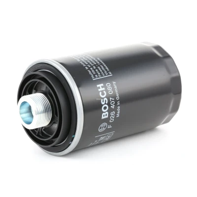 Abbildung von BOSCH F 026 407 080 Ölfilter M 27 x 1,5 mit zwei Rücklaufsperrventilen Anschraubfilter AUDI: Q3, Q5, TT Coupe, SKODA: Superb II Hatchback kfzteile,
