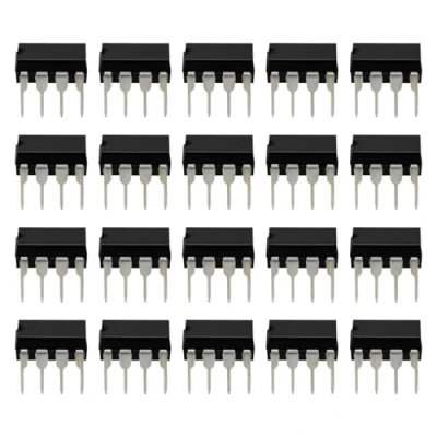 Abbildung von OTOTEC 20 Stück TL071CP Operationsverstärker Ersatz TL071 IC Chip DIP 8 Rauscharmer JFET Eingangschip für die Audiosignalverarbeitung