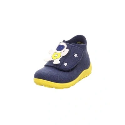 Abbildung von Superfit Baby Jungen HAPPY Hausschuhe, DUNKELBLAU/GELB 8000