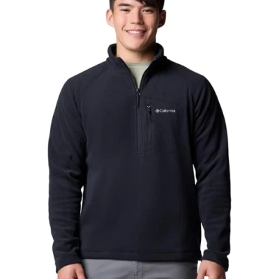 Abbildung von Columbia FAST TREK HALF ZIP Fleecepullover, Herren, Größe: Medium, Black