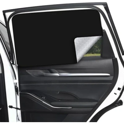 Abbildung von ZATOOTO Sonnenschutz Baby, Auto Fenster Magnetisch, Universal Fit, Mehr Magnete (Rückseite 2PCS)