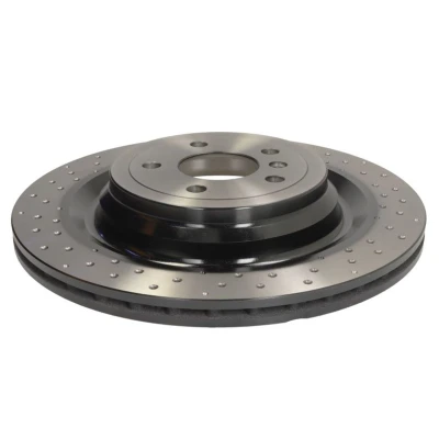 Abbildung von TRW Bremsscheibe MERCEDES BENZ: ML Class, GL 345mm 22mm 5 112mm gelocht/innenbel. lackiert hochgekohlt DF6849S 1664230312,A1664230312 Bremsscheiben