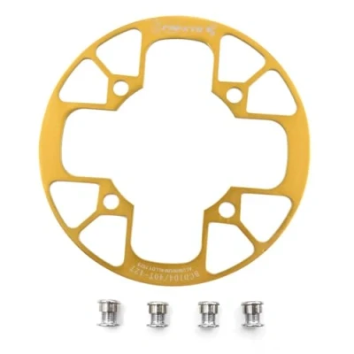 Abbildung von UPANBIKE Fahrrad Kettenblatt Schutz für Mountainbikes 104 BCD Aluminiumlegierung Kettenblattschutz (40 42T,Gold)