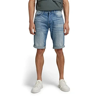 Abbildung von G Star 3301 Short Jeans Shorts, Herren, Größe: 31, Sato denim