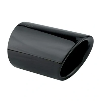 Abbildung von L&amp;P A285 1 Auspuffblende Endrohrblende Schwarz Chrom Edelstahl poliert Plug&amp;Play Endrohrblenden Auspuffblenden Auspuff Blende für 65mm Endrohre