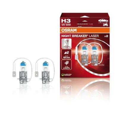 Abbildung von OSRAM 64151NL HCB Glühlampe, Fernscheinwerfer H3 12V 55W 3950K Halogen BMW: 3 Touring, Saloon, 5 VOLKSWAGEN: Golf 4, Caddy 2