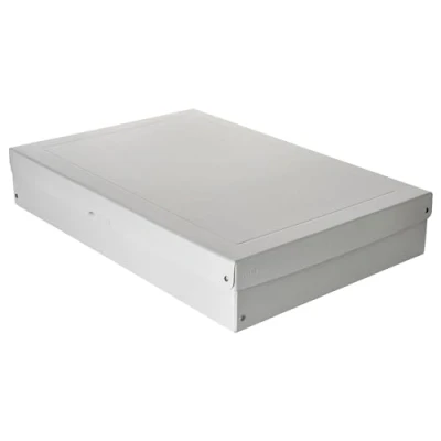 Abbildung von Original Falken PureBox Pro. Made in Germany. 100 mm hoch DIN A2 ISO 9706 16245 A. Säurefreie uns alterungsbeständige Aufbewahrungsbox mit Deckel geeignet für Archivierung Archivbox