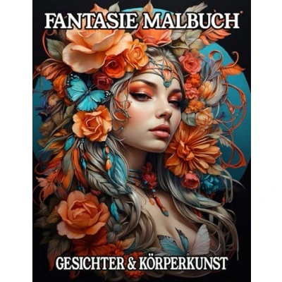 Abbildung von Fantasie Malbuch Gesichter und Körperkunst: Ausmalbuch für Erwachsene mit Motiven von fantasievoll gestalteten Gesichtern Körpern Tattoos ... zum kreativen Stressabbau zur Entspannung