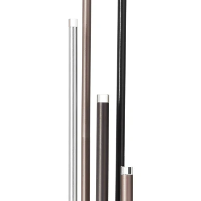 Abbildung von Brilliant Stehlampe »Cembalo«, 5 flammig, Leuchtmittel LED Modul fest integriert, 5flg alu/schwarz/braun