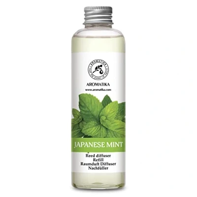 Abbildung von Raumduft Diffuser Nachfüller Japanische Minze 200ml für Duftdiffusor Reed Refill Raumbeduftung Zimmerduft Nachfüllen Raumluft