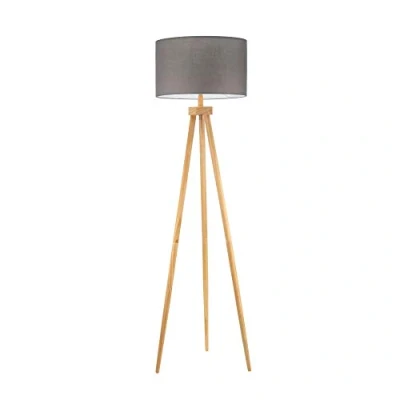 Abbildung von Pauleen 48109 Grand Coziness Stehleuchte max20W E27 Grau 230V Stoff/Holz