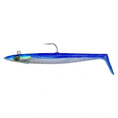 Abbildung von Savage Gear Sandaal V2 Blue Pearl Silver 12cm 22g (2+1) Gummifisch