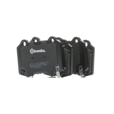 Abbildung von BREMBO P 11 024 Bremsbelagsatz mit akustischer Verschleißwarnung ohne Zubehör JEEP: GRAND CHEROKEE 3, 4, CHRYSLER: 300C Saloon