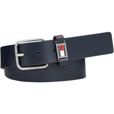 Abbildung von Tommy Jeans Scanton Gürtel business, Herren, Größe: 80, Dark night navy