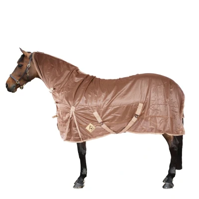 Abbildung von Premiere Fliegendecke mit Halsteil Basic Taupe 125/165