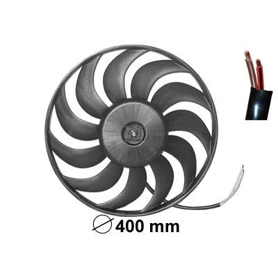 Abbildung von VAN WEZEL 0325747 Lüfter 400 320 mit Elektromotor AUDI: A4 B6 Avant, A6 C5 B7 Avant