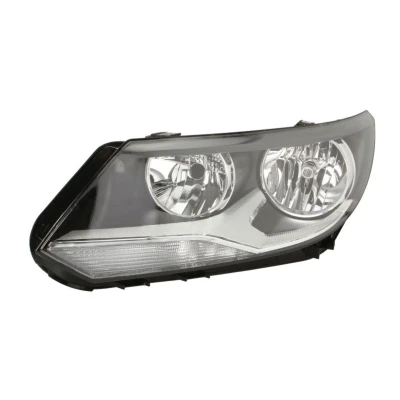 Abbildung von ALKAR 2745136 Scheinwerfer links H15, W5W, PY21W, H7 mit Tagfahrlicht Elektromotor Gehäuse schwarzem Innenteil VOLKSWAGEN: Tiguan I