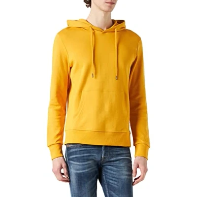 Abbildung von JACK &amp; JONES Mens Jjebasic Sweat Hood Noos Hooded Sweatshirt, Golden Orange, M