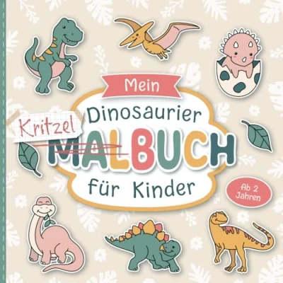 Abbildung von Mein Dinosaurier Malbuch für Kinder ab 2 Jahren: Große Motive zum Ausmalen Förderung der Kreativität und Motorik