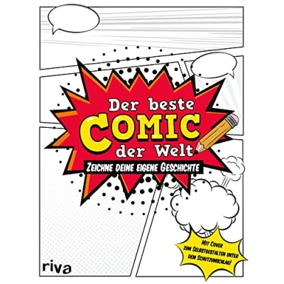 Abbildung von der beste Comic Welt Mit Cover zum Selbstgestalten: Zeichne deine eigene Geschichte