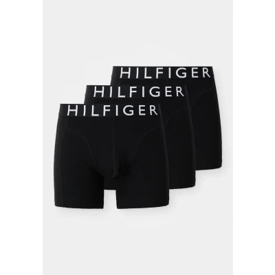 Abbildung von Tommy Hilfiger Underwear Trunk »3P BOXER BRIEF mit Kontrast Logo Taillenbund«, (3 St.), langes Bein, körpernahe Form