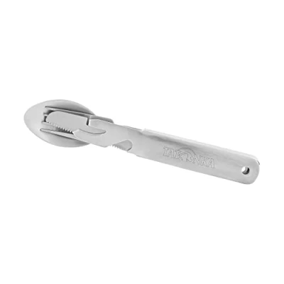 Abbildung von Tatonka Cutlery Set 2 (4 teilig) Camping Besteck aus Edelstahl bestehend Messer, Gabel, Löffel und Dosenöffner