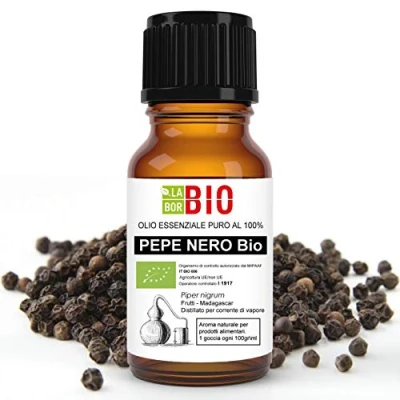 Abbildung von Pfeffer Öl Bio Ätherisches 100% Reines 5 ml Aromatherapie Kosmetik Therapeutische Laborbio