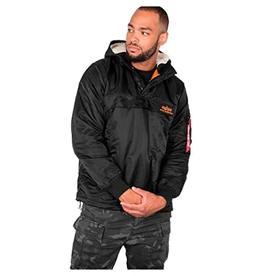 Abbildung von Alpha Industries HPO Anorak Übergangsjacke black, Herren, Größe: Small, Black