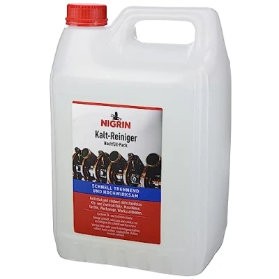 Abbildung von NIGRIN 72290 RepairTec Kaltreiniger, 5 Liter Kanister Nachfüllpack, zur Entfettung von Motor und Maschinenteilen