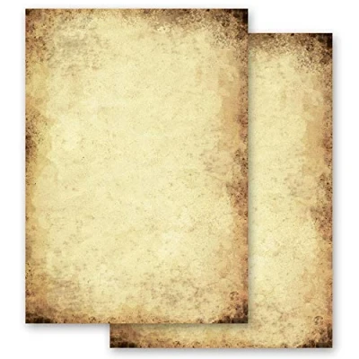 Abbildung von 50 Blatt Briefpapier Urkunde ALTES PAPIER Antik &amp; History DIN A4 Format Paper Media