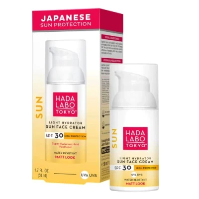 Abbildung von HADA LABO TOKYO SUN Face Sonnencreme Gesicht 50 ml 30 SPF UVA UVB Sonnenschutz Sunscreen Tagescreme Spendet Feuchtigkeit Für Empfindliche Haut
