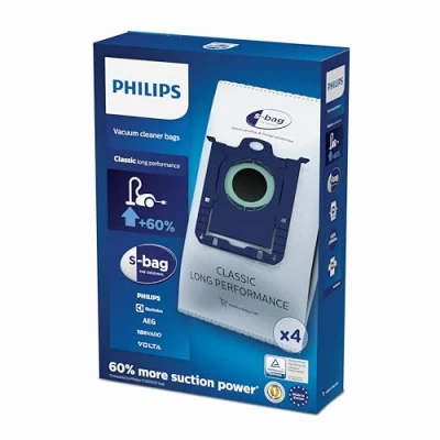 Abbildung von Philips Domestic Appliances FC8021/03 Einweg Staubbeutel S Bag Classic Long Performance 3 l Volumen
