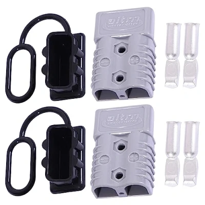 Abbildung von 175A Batterie Stecker AWG 1/0 Steckverbindung Schnellverbinder,Batterie Verbindung Kabel Schutzkappe Kits