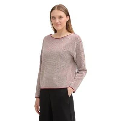 Abbildung von TOM TAILOR Damen Strickpullover aus Bio Baumwolle