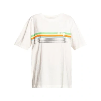 Abbildung von Roxy Vibrations Beach Tshirt print, Damen, Größe: Large, Snow white