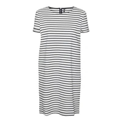 Abbildung von Vero Moda Vmabby Short ZIP Dress Jerseykleid, Damen, Größe: XS, Snow white/navy