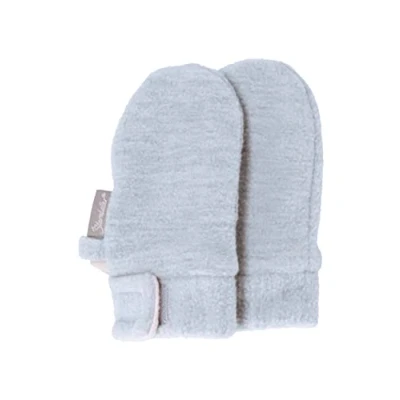 Abbildung von Sterntaler Baby Unisex Kinder Fäustel Melange Handschuh Fäustlinge ohne Daumen, gefüttert mit Baumwollfleece rauchgrau,