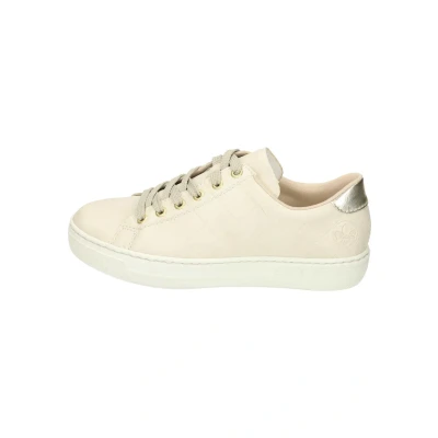 Abbildung von Rieker Damen Sneaker L9800, Frauen Schnürschuhe,Shoes,Low tie,schnürschuhe,schnürer,Sneaker,lace up,beige (80),41 EU / 7.5 UK