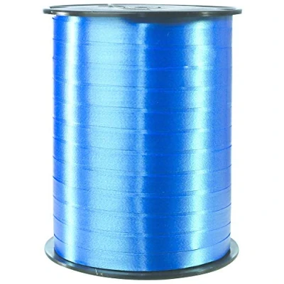 Abbildung von Clairefontaine 601713C Spule Geschenkband glatt (500 m x 7 mm, ideal für Bastelprojekte und Geschenke) 1 Stück blau