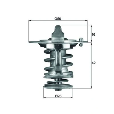 Abbildung von MAHLE ORIGINAL TX 83 76D Kühlwasserthermostat 76 56 mit Dichtung MITSUBISHI: PAJERO 3