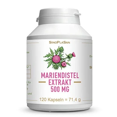 Abbildung von Mariendistel Extrakt 500 mg Mono Kapseln